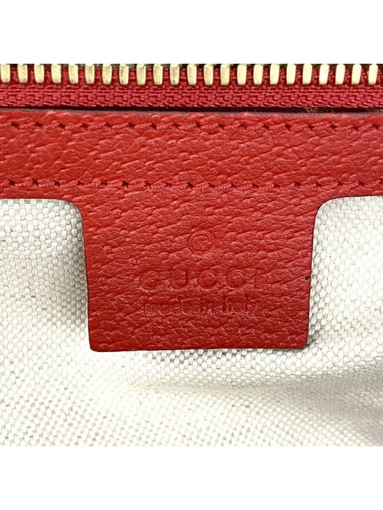 Gucci Backpack GG Supreme Beige Red Gold main image 6